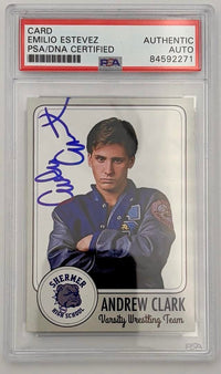 Emilio Estevez Signed Encapsulated Card (The Breakfast Club) - PSA/DNA