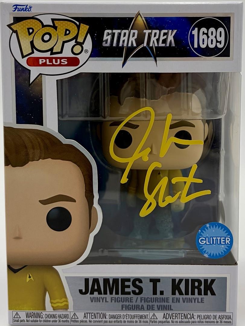 William Shatner Signed Funko Pop #1689 Limited Glitter Edition Captain Kirk (Star Trek)-JSA COA