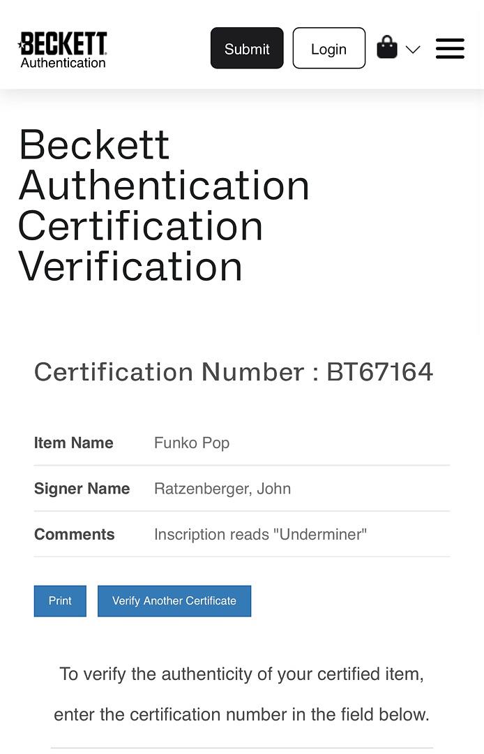 John Ratzenberger signed "Underminer" Funko #370 w/character name (Incredibles) - Beckett COA