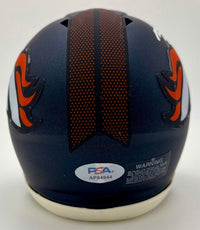 Bo Nix signed Broncos mini-helmet - PSA COA
