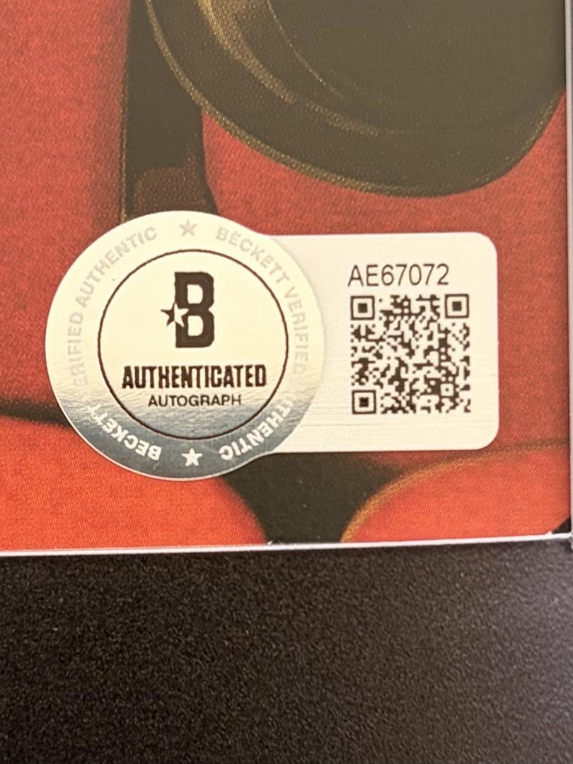 Taylor Swift matted, signed "Life of a Showgirl" CD Insert Photo 1 - Beckett COA