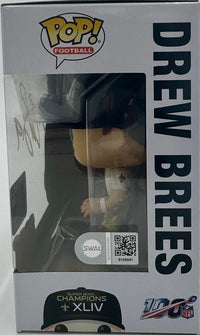 Drew Brees New Orleans Saints signed Funko Pop #138 - SWAU COA