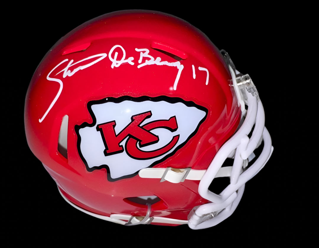 Steve DeBerg (Chiefs) signed mini-helmet - Schwartz COA