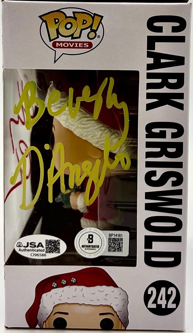 Chevy Chase and Beverly D'Angelo Signed Funko Pop #242 "Clark Griswold" (Christmas Vacation) - Beckett & JSA COA