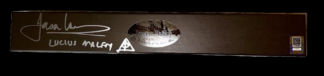 Jason Isaacs signed Lucius Malfoy wand w/character name and artwork (Harry Potter) - Official Pix COA