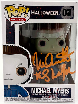 Nick Castle Signed Funko Pop #03 "Michael Myers" w/inscription (Halloween) - JSA COA
