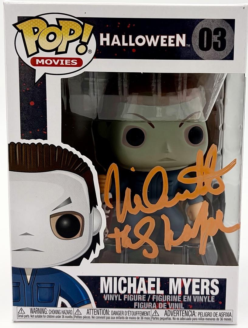Nick Castle Signed Funko Pop #03 "Michael Myers" w/inscription (Halloween) - JSA COA