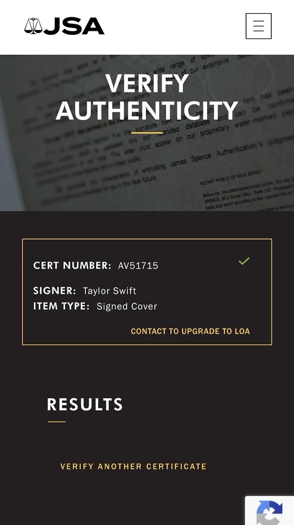 Taylor Swift Signed Purple/Picture Guitar - JSA COA #1