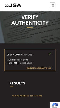 Taylor Swift Signed Purple/Picture Guitar - JSA COA #1