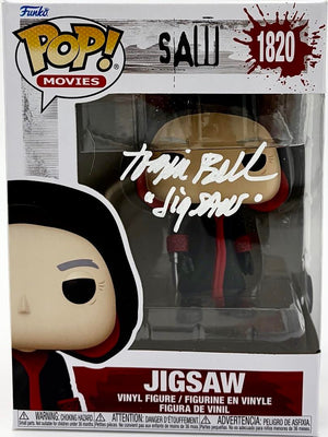 Tobin Bell "Jigsaw" signed Funko Pop #1820 (Saw) w/character name - Beckett COA