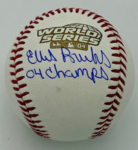 Ellis Burks signed 2004 World Series ROMLB Baseball (Red Sox) - Sure Shot COA