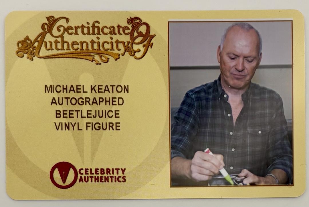 Michael Keaton Signed Funko Pop #641 "Beetlejuice" - Celebrity Authentics