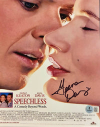Geena Davis Signed 8x10 Photo (Speechless) - Beckett COA
