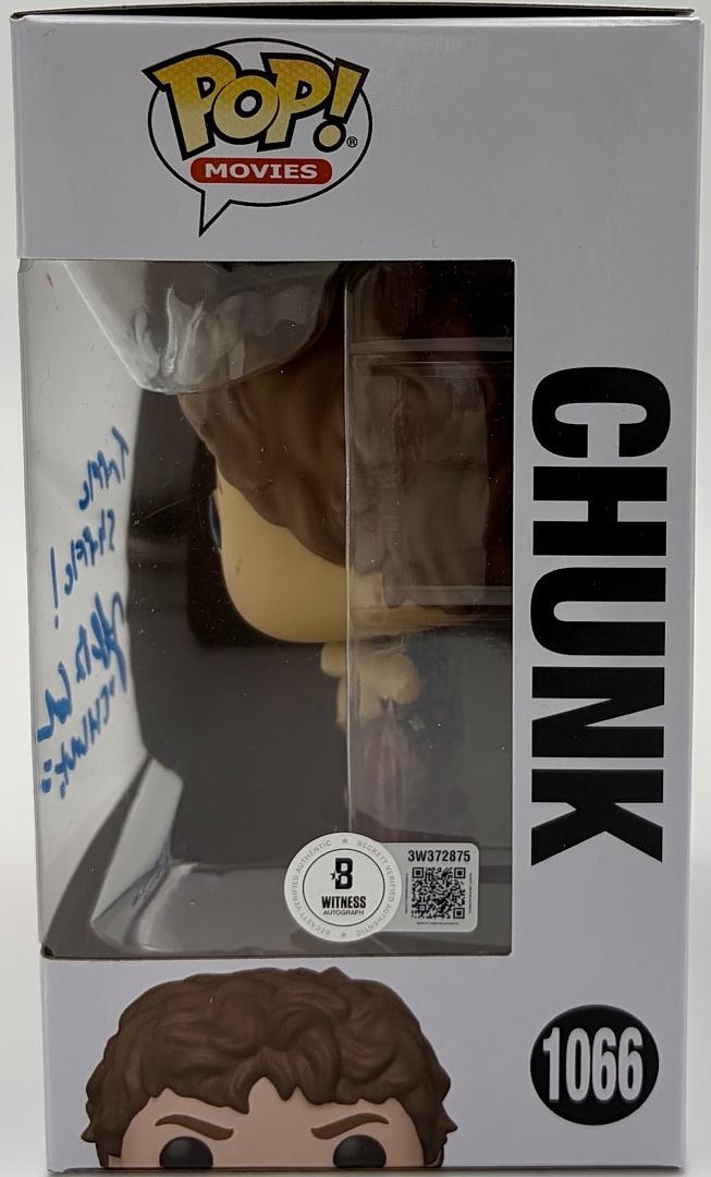 Jeff Cohen signed "Chunk" Funko #1066 (The Goonies) - Beckett COA