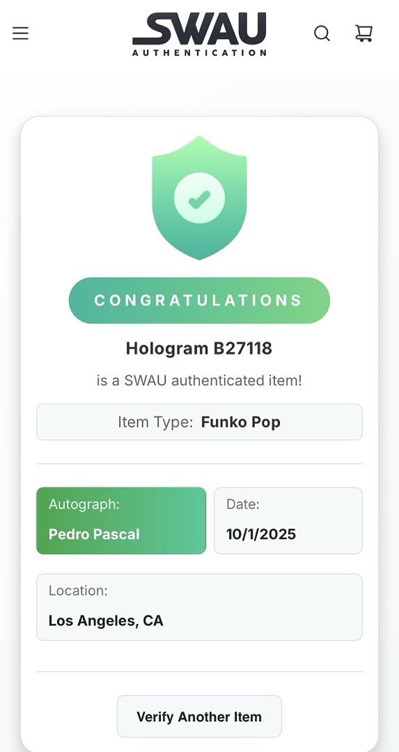 Pedro Pascal Signed Funko Pop #663 The Mandalorian (Star Wars)  - Beckett COA