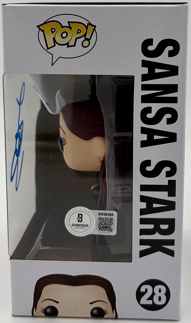 Sophie Turner signed "Sansa Stark" Funko #28 (Game of Thrones) - *RARE* Beckett COA
