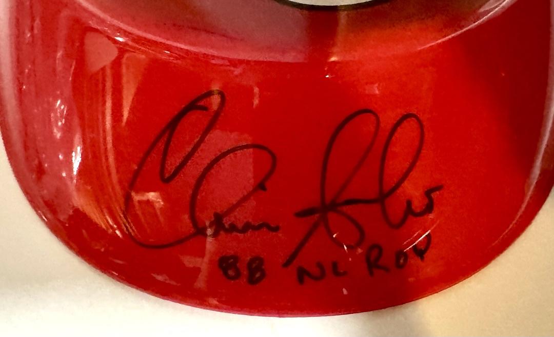 Chris Sabo (Reds) signed replica batting helmet - Schwartz COA