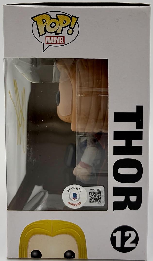 Chris Hemsworth Signed Funko Pop #12 "Thor" Avengers - Beckett COA