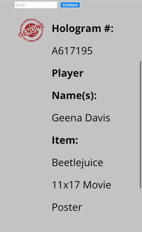 Geena Davis Signed 11x17 Photo (Beetlejuice) - Schwartz COA