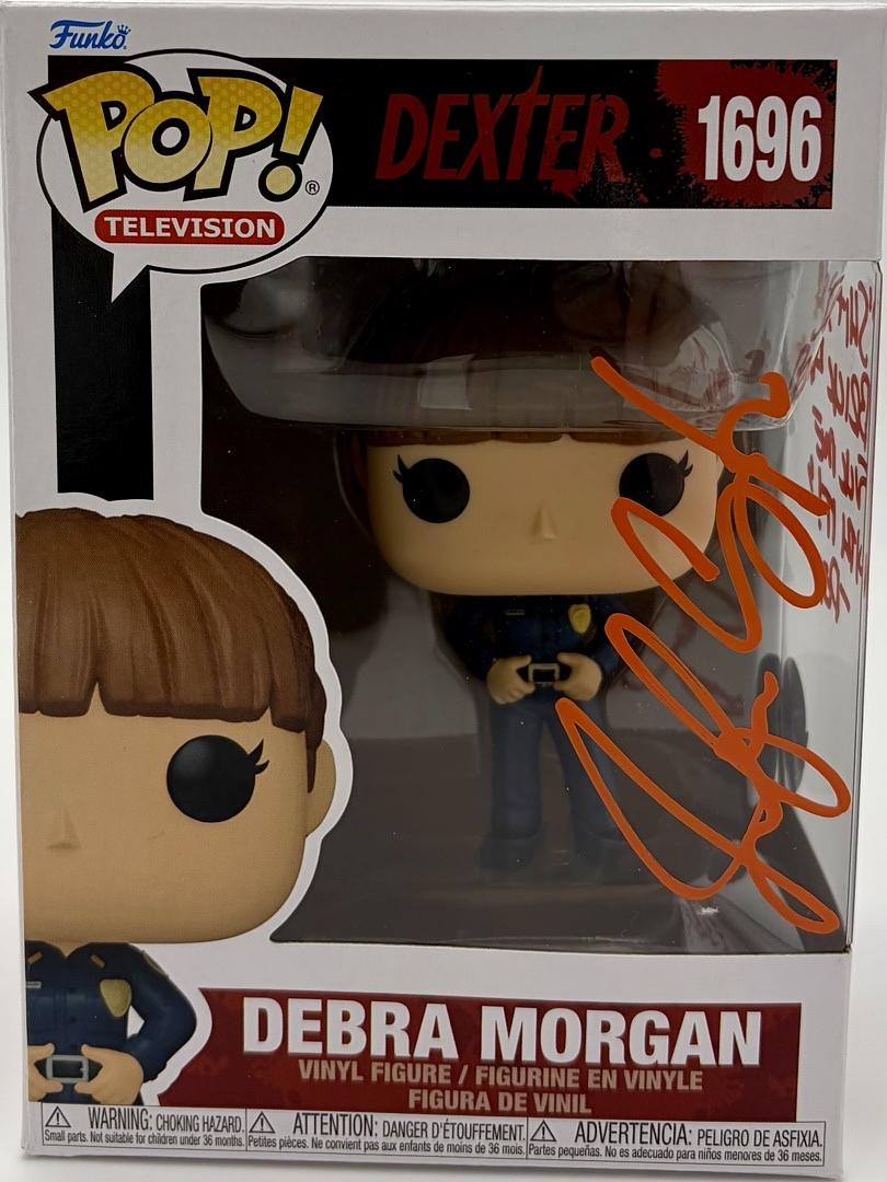 Jennifer Carpenter "Debra Morgan" signed Funko Pop #1696 w/quote & char name (Dexter) - JSA COA