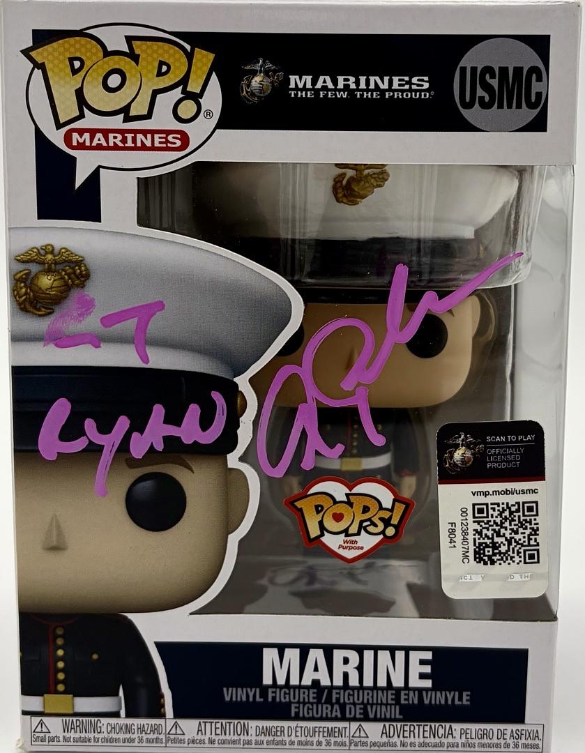 Alec Baldwin signed U.S. Marines Funko (USMC) w/ Lt. Ryan inscription - Beckett COA *RARE*
