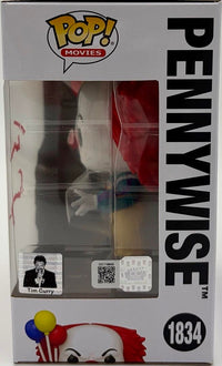 Tim Curry Signed RARE Funko #1834 "Pennywise" (IT: The Movie) - OC Celebrity Marketing COA