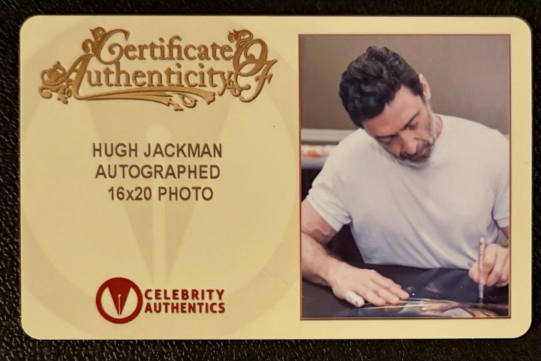 Hugh Jackman signed 11x14 (Wolverine) - Beckett COA