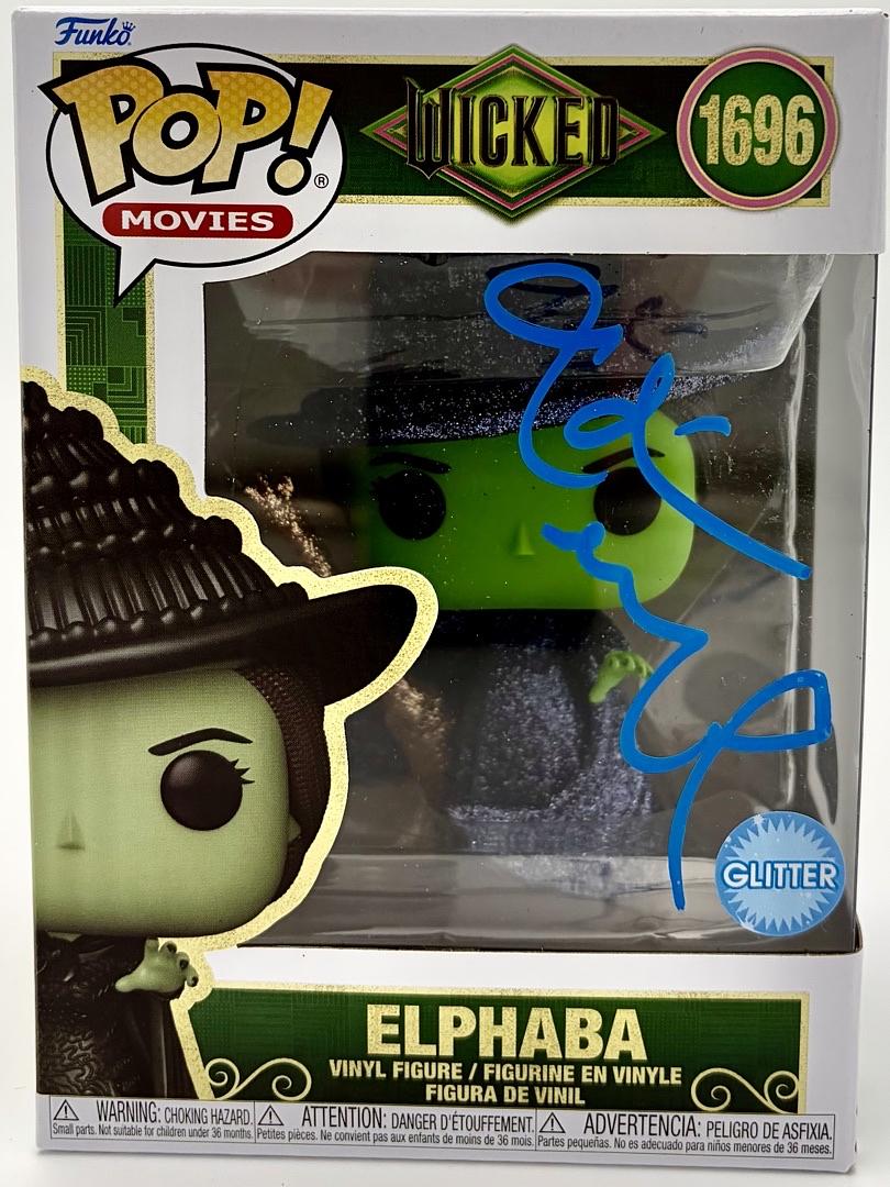 Idina Menzel Signed Funko Pop #1696 Elphaba (Wicked) - Beckett COA