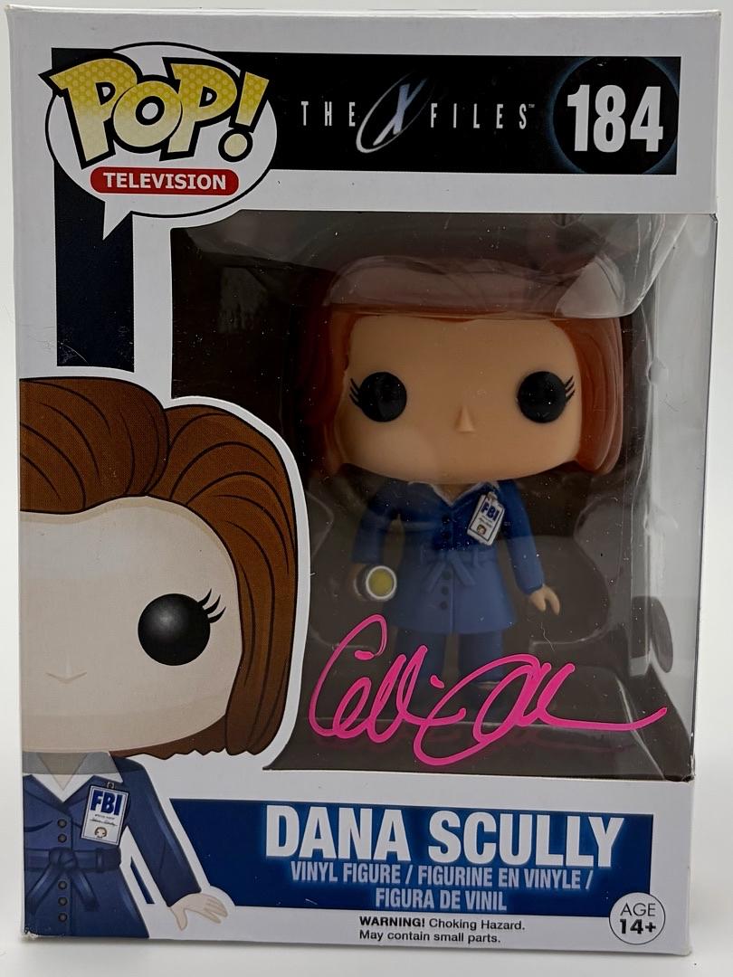 Gillian Anderson Signed Funko Pop #184 "Dana Scully" (X-Files) - JSA COA