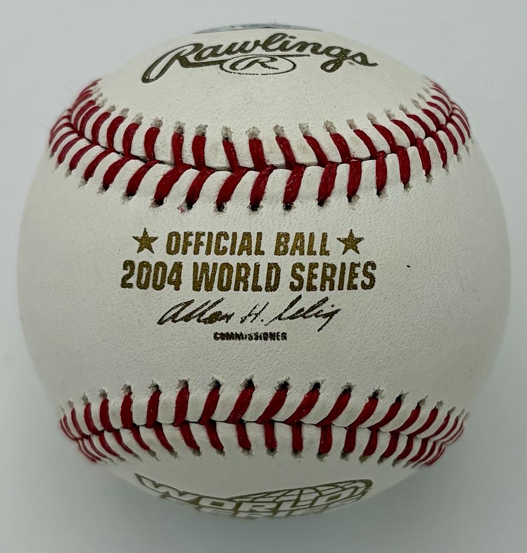 Mark Bellhorn signed 2004 World Series ROMLB Baseball (Red Sox) - Sure Shot COA
