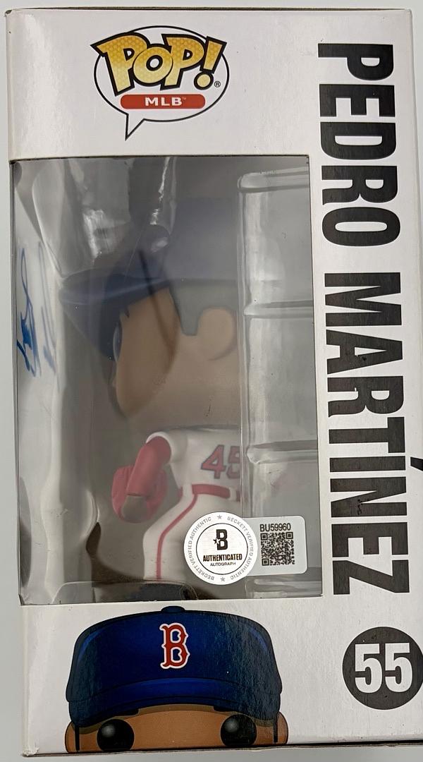 Pedro Martinez Signed Funko Pop #55 (Red Sox) - Beckett COA