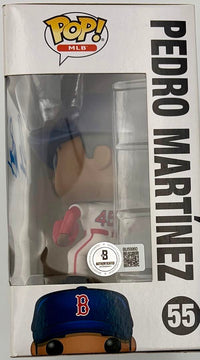 Pedro Martinez Signed Funko Pop #55 (Red Sox) - Beckett COA