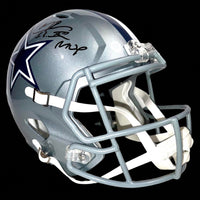 Larry Brown (Cowboys) signed full-size replica helmet w/Super Bowl MVP inscription - Schwartz COA