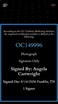 Angela Cartwright Signed 8x10 Photo (Lost In Space) - OC Celebrity Marketing