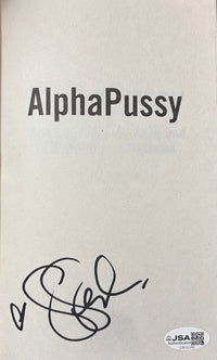 Gina Gershon signed hard cover book "AlphaPussy" - JSA COA