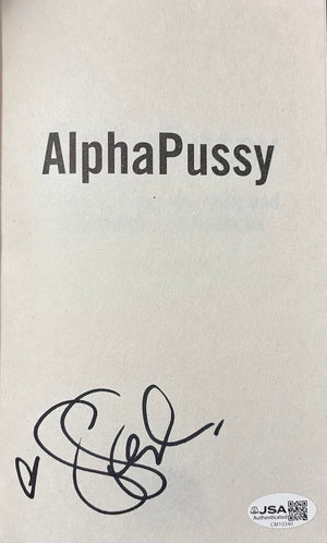 Gina Gershon signed hard cover book "AlphaPussy" - JSA COA