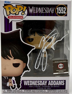 Jenna Ortega Signed Funko Pop #1552 "Wednesday Addams" *RARE* - SWAU