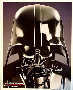 David Prowse Signed 8x10 Photo (Star Wars) w/Character Inscription- Official Pix