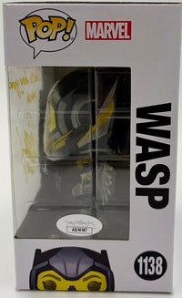 Evangeline Lilly Signed Funko Pop #1138 (Wasp Ant-Man w/quote & char name) - JSA COA