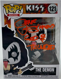 Gene Simmons (KISS) signed Funko Pop #121 w/inscription - JSA COA