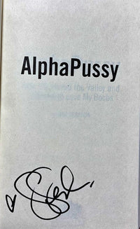Gina Gershon signed hard cover book "AlphaPussy" - JSA COA