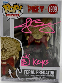 Jake Busey signed "Feral Predator" Funko #1909 (Prey) - SWAU COA