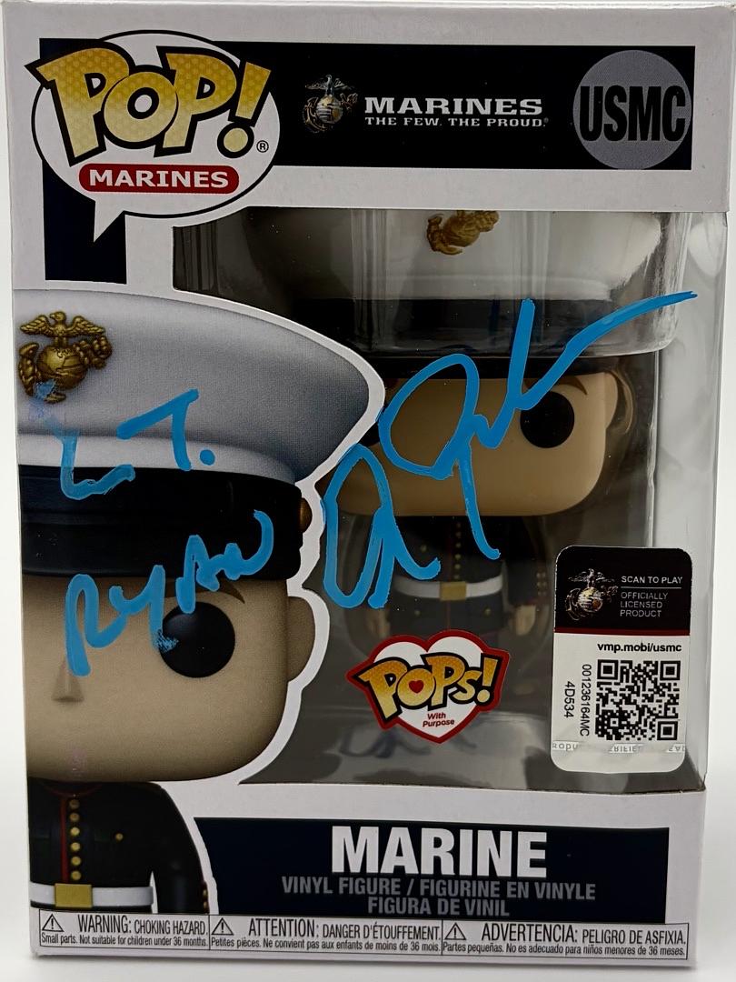 Alec Baldwin signed U.S. Marines Funko (USMC) w/ Lt. Ryan inscription - Beckett COA *RARE*