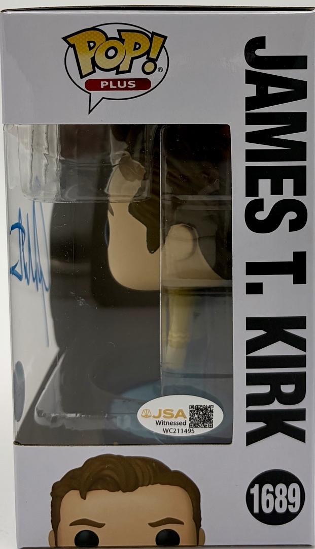 William Shatner Signed Funko Pop #1689 Limited Glitter Edition Captain Kirk (Star Trek)  - JSA COA