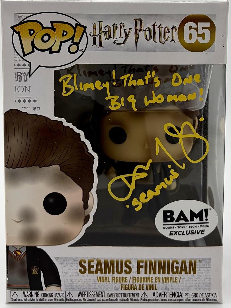 Devon Murray signed Funko Pop #65 "Seamus Finnegan"w/quote (Harry Potter) - ACOA COA