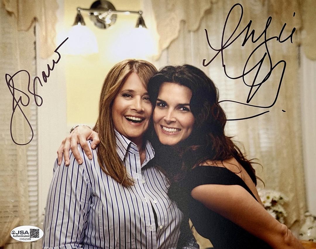 Lorraine Bracco and Angie Harmon signed 8x10 (Rizzoli & Isles) - JSA COA