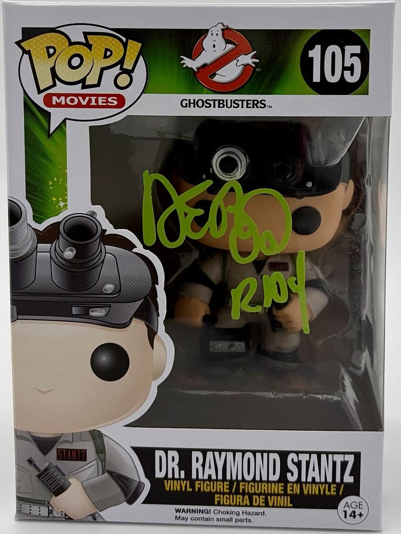 Dan Akroyd signed "Ray Stanz" Funko #105 w/character name (Ghostbusters) - Beckett COA