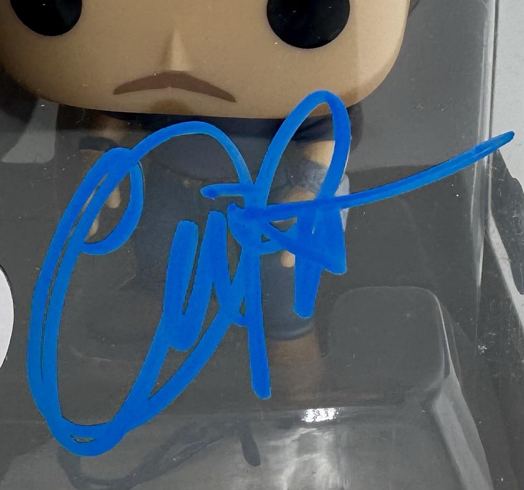 Chris Pratt Signed Funko Pop #1208 "Jurassic Park" - Beckett COA