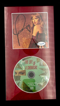 Taylor Swift Custom Framed & Signed CD Insert (The Life if a Showgirl) Photo #1 - ACOA COA