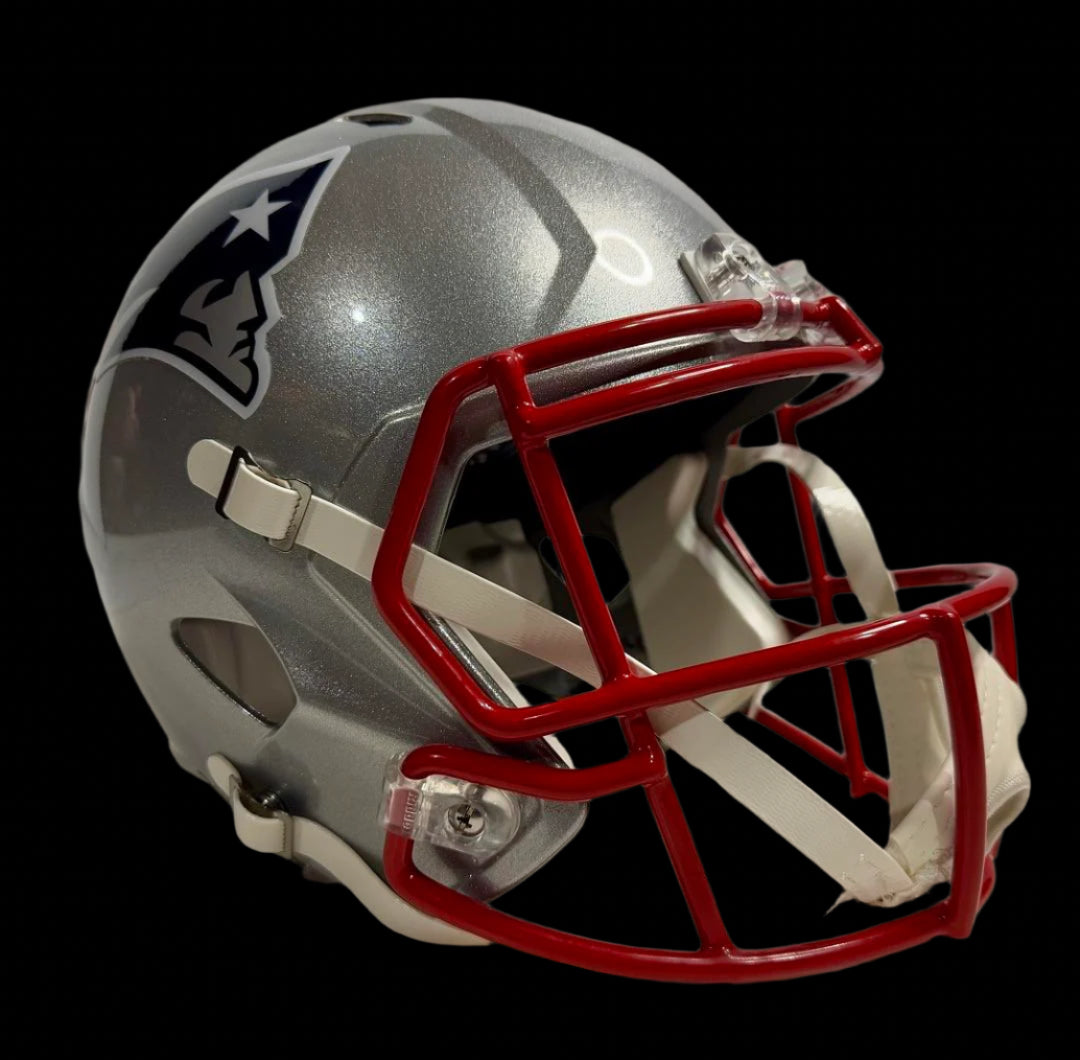 Drake Maye Signed Patriots Full Size Authentic Helmet  - Fanatics COA